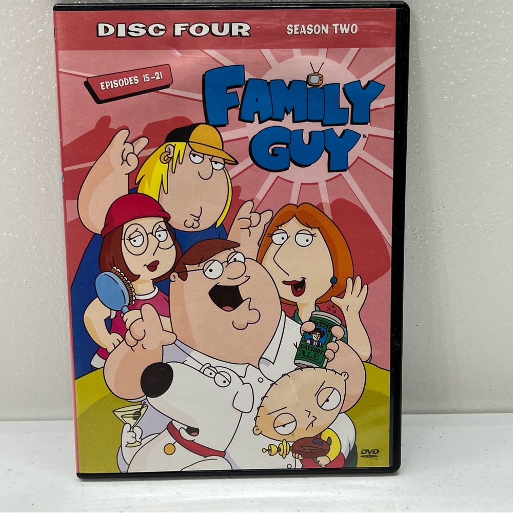 Family Guy Season 2 Disc 4 DVD Episodes 15-21 Peter, Stewie Lois and Brian